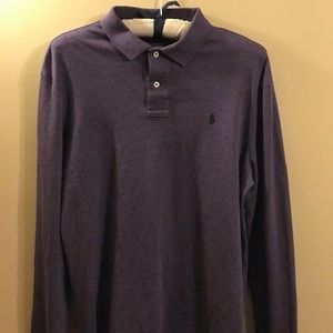 Men's long sleeve polo sz lg
